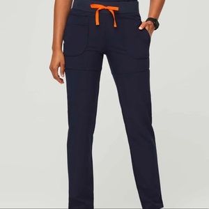 Figs High Waisted Navy Blue pants